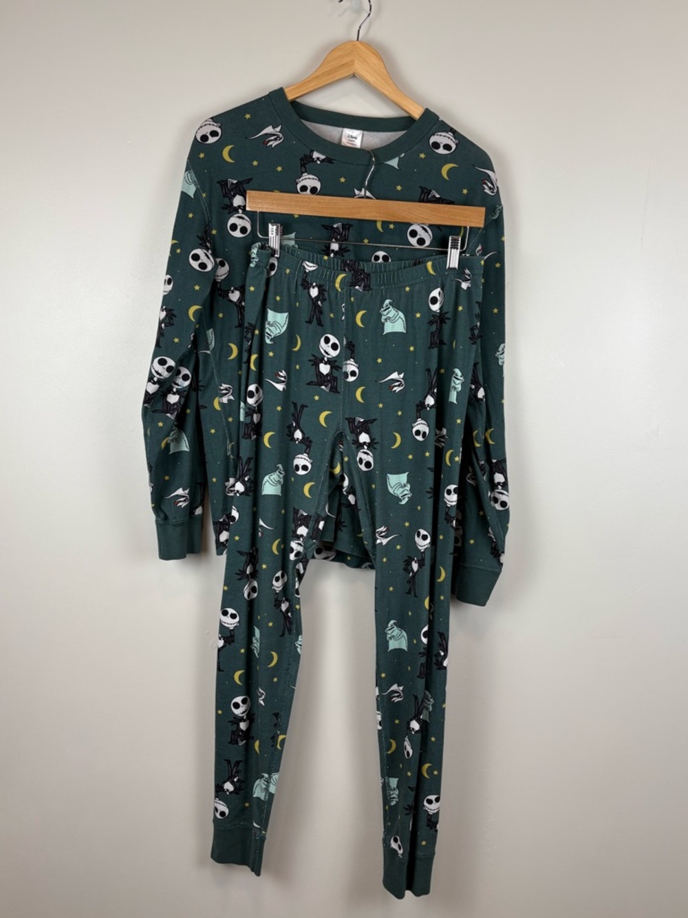 Hanna Andersson Nightmare before Christmas Adult Size Large Long John Pajama Set